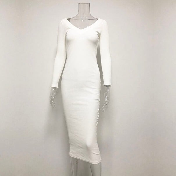 Women's Bodycon Dress white L
