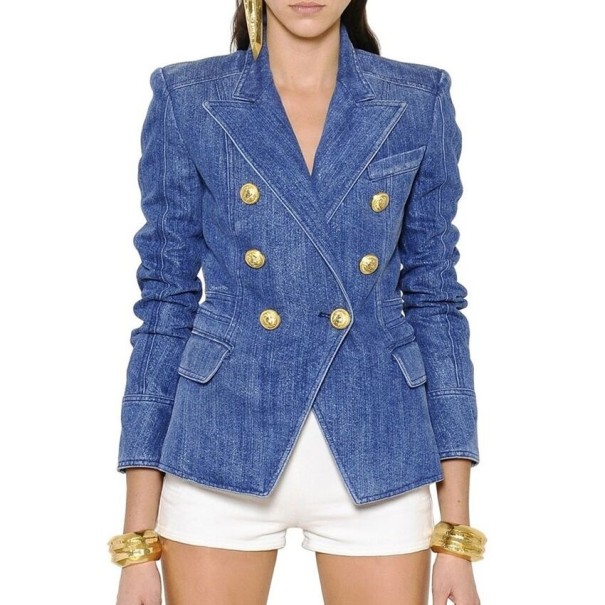 Women's Denim Blazer M