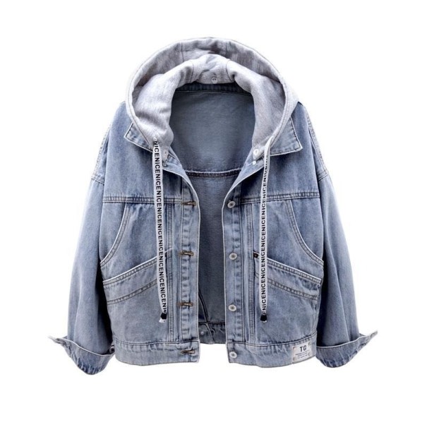 Women's Denim Jacket P1613 blue L