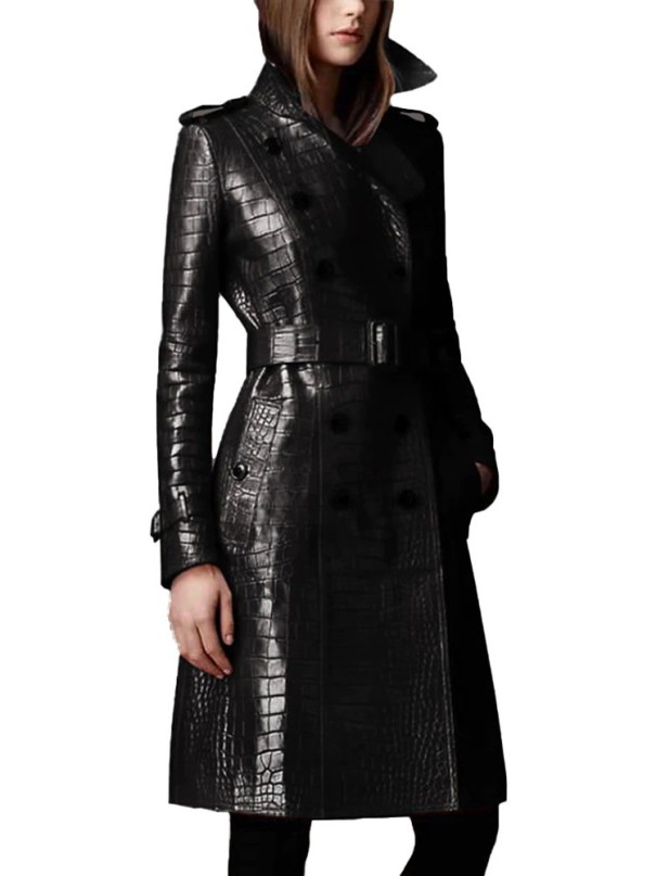 Women's Leather Coat P1944 4XL