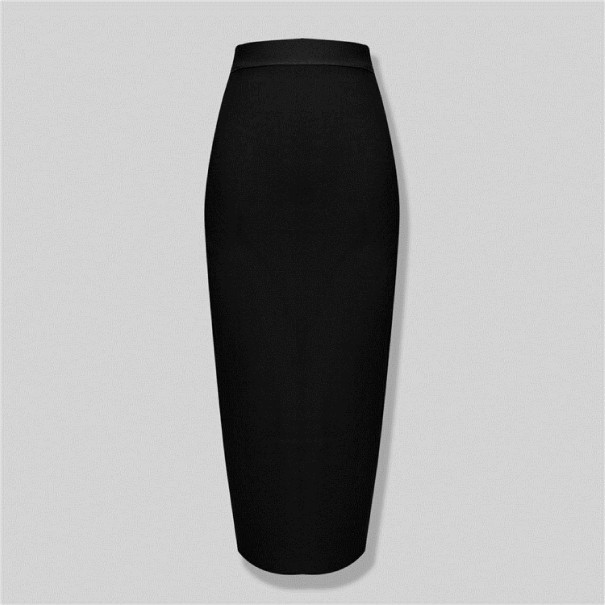 Women's Long High-Waisted Skirt black S