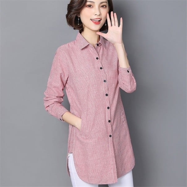 Women's Long Shirt A530 pink XL