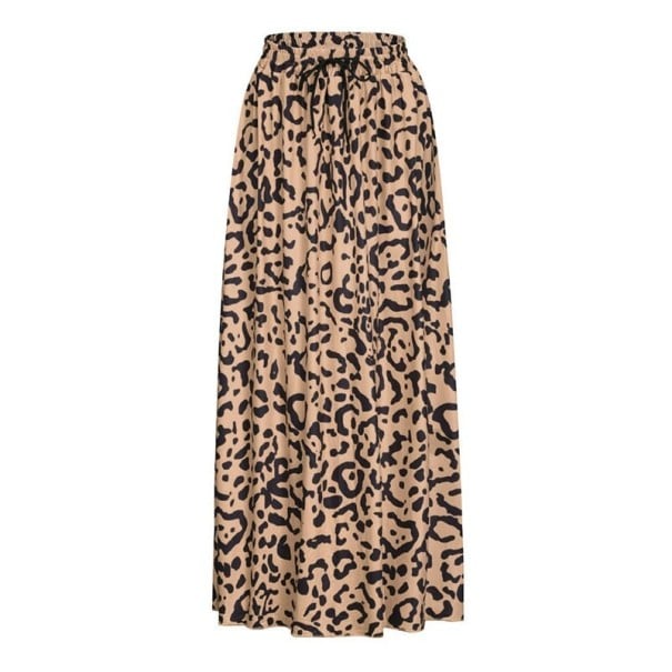 Women's Long Skirt with Leopard Print L 3