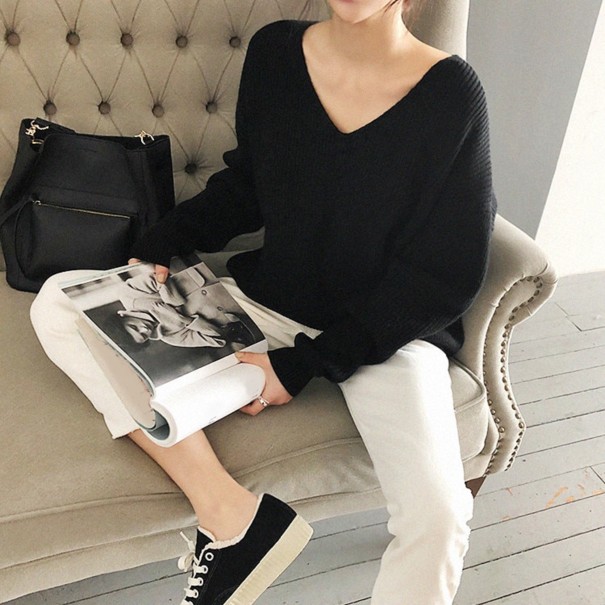Women's Loose Sweater black
