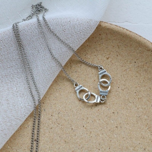 Women's Necklace with Pendant Link 45 cm 2