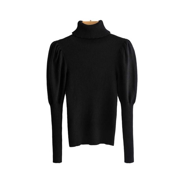 Women's Roll Neck Sweater A51 black