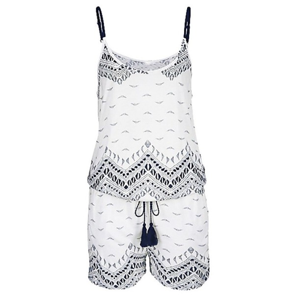 Women's Short Jumpsuit P851 white S