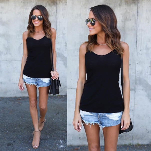 Women's Spaghetti Strap Top black S