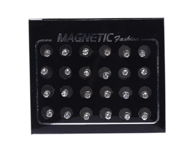 Women's Stud Earrings 12 Pairs G614 white