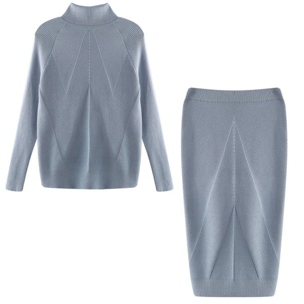 Women's Sweater and Skirt silver