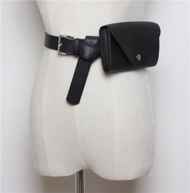 Women's Waist Bag T809 black