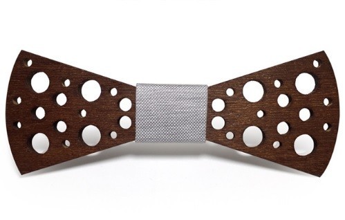Wooden Carved Bow Tie 1