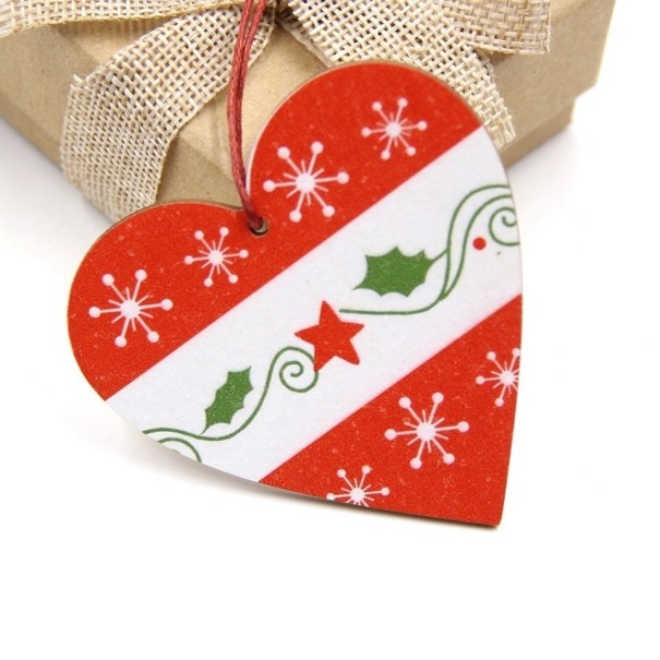 Wooden Christmas Ornaments 9 pcs 3