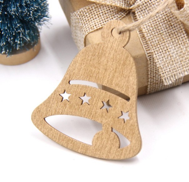 Wooden Decorative Ornament - 10 pcs 3