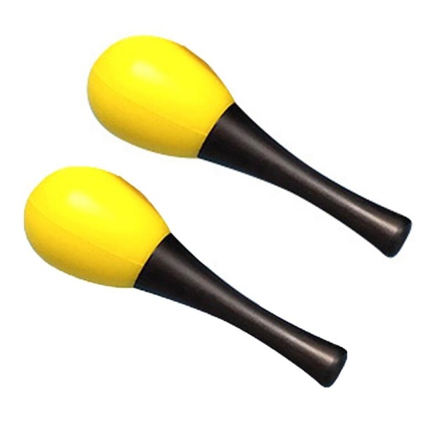 Wooden Rumba Balls 2 pcs yellow