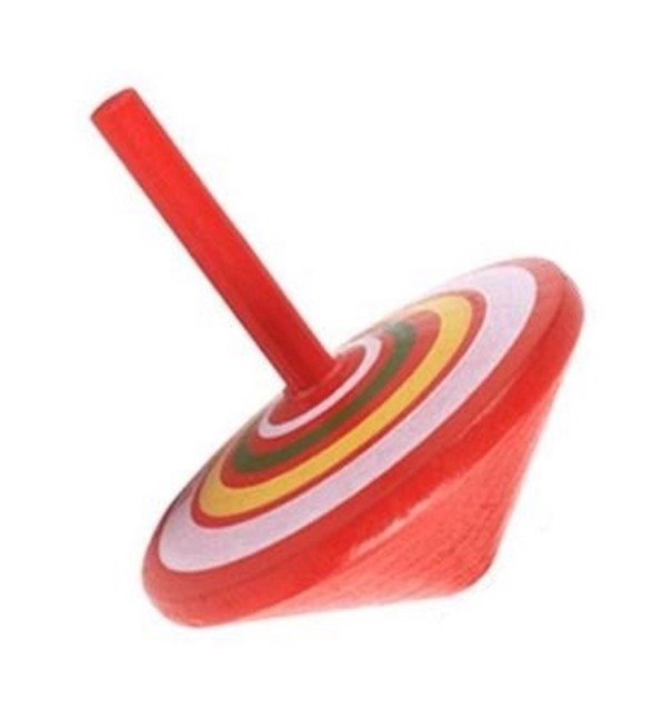 Wooden Spinning Tops 4 pcs 1