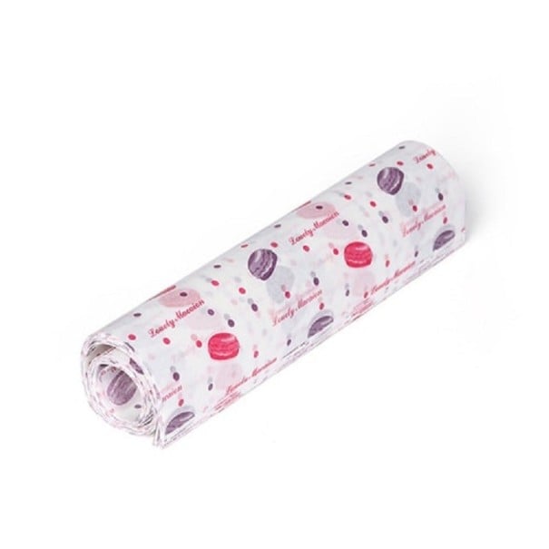 Woskowany papier spożywczy do pakowania przekąsek i słodyczy Podkładka pod smażone potrawy i pieczywo Rozmiar 21,5 x 25 cm Opakowanie 50 szt. 3
