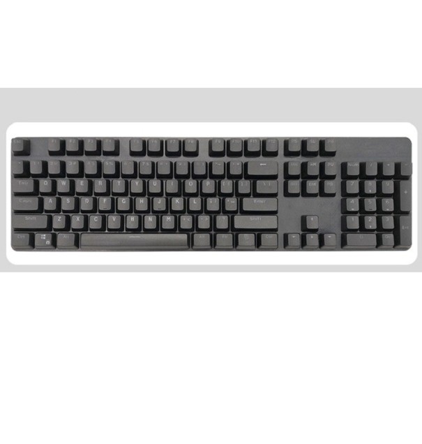 Wymienne klucze PBT, 108 kluczy czarny