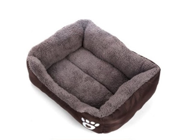 Wysokiej jakości łóżko dla psa brązowy L