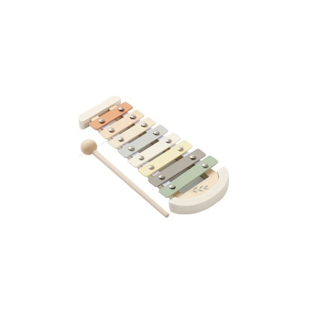 Xilofone Montessori de madeira de 8 tons para bebés Instrumentos musicais para crianças dos 0 aos 12 meses Educação precoce Brinquedo colorido 1
