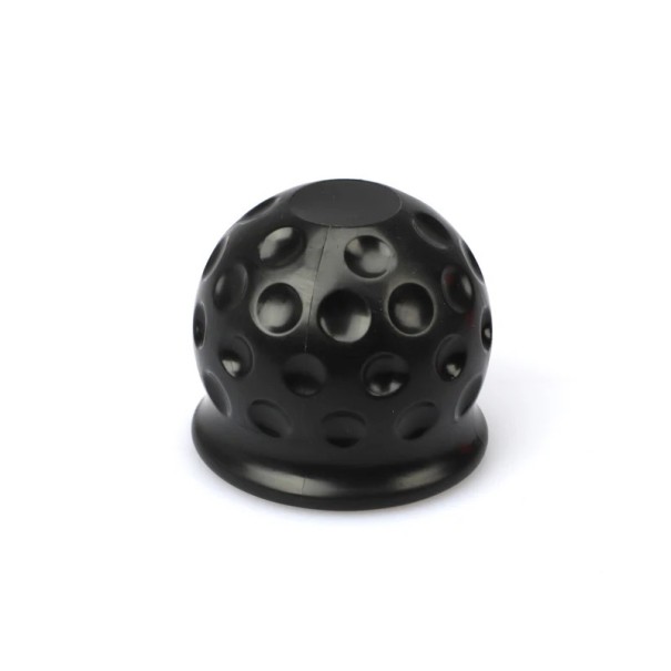 Yleiskäyttöinen kuminen vetopallon suojakotelo 50 mm Suojakotelo perävaunupallolle Autotarvikkeet Vetolaite Musta kansi 6x5,5 cm musta