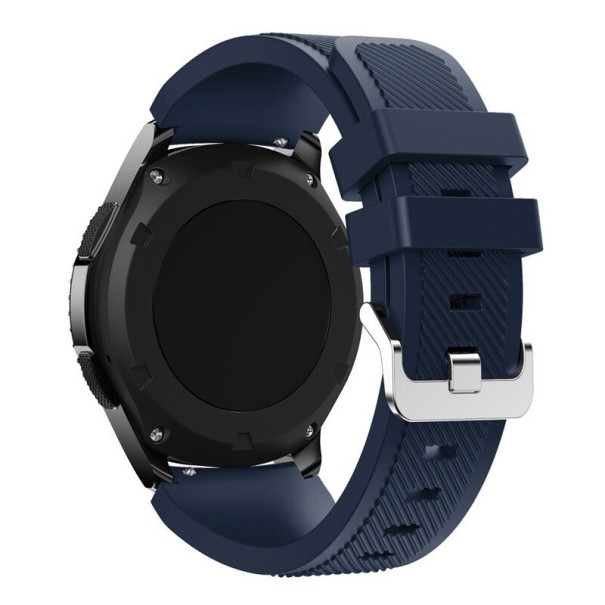 Yleismallinen silikoniranneke 22 mm T892 tummansininen