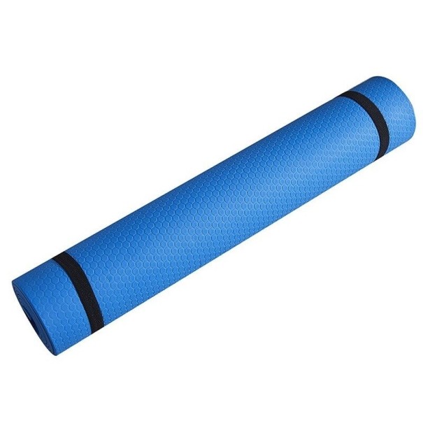 Yogamatte 172 x 30 x 0,3 cm blau