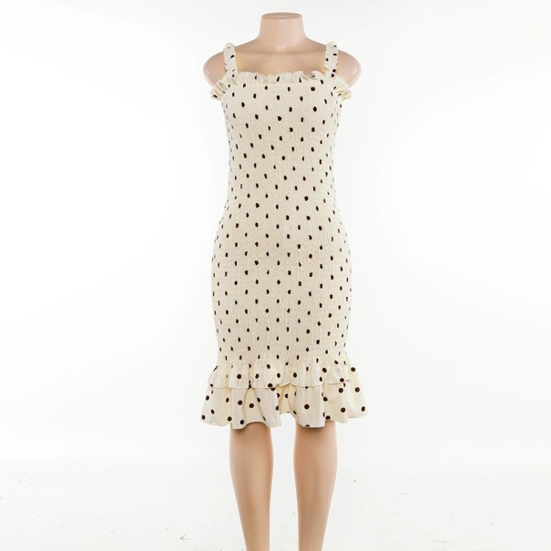 Žabičkové šaty s volánem XS