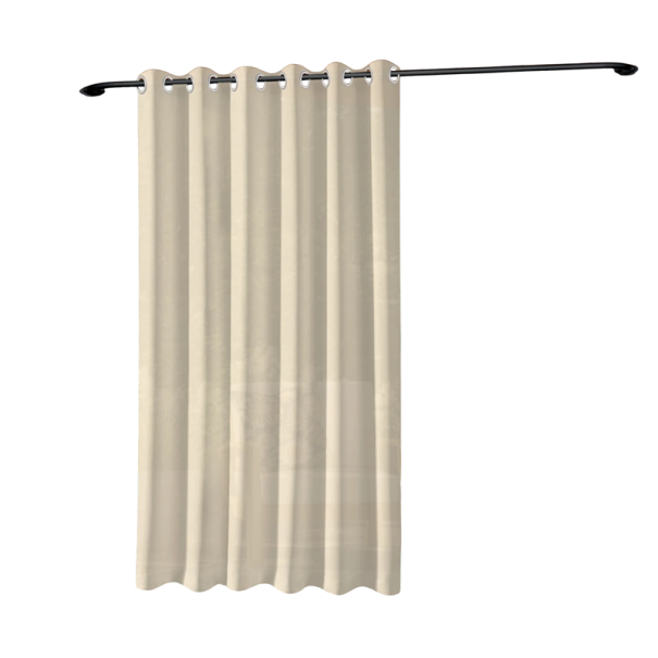 Zăbrele exterioare extra late, rezistente la apă, cu inele, 254 x 241 cm, țesătură durabilă, pentru pergole înalte, terase și foișoare bej