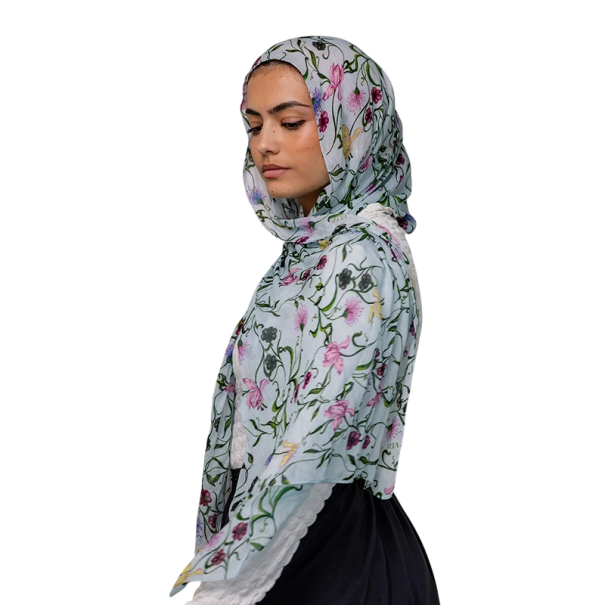 Zacht vallende 80 x 180 cm hidjáb voor vrouwen Zachte lichte islamitische sjaal voor het hoofd Jaarlijkse feeststijl Sjaals en hidjabs reguliere pasvorm blauw