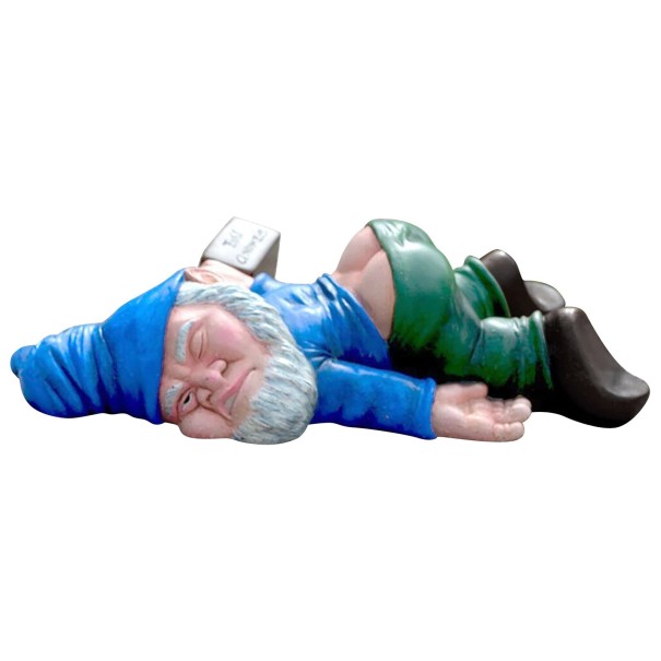 Zahradní dekorace trpaslík H1008 modrá 12 cm