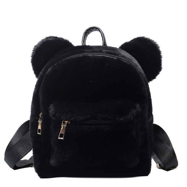 Zaino da donna con orecchie E849 nero