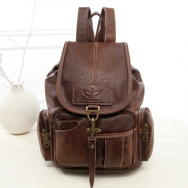 Zaino da donna E760 marrone scuro