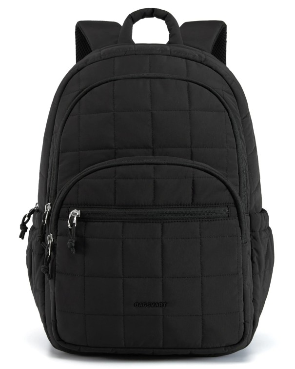 Zaino da viaggio da donna 44 x 30 x 20 cm Grande capacità 20–30 l Più scomparti Spallacci imbottiti Schienale traspirante nero