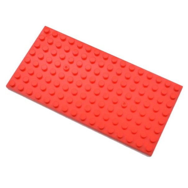 Základné dosky pre stavebnice 5 ks 6,4 x 12,8 cm Kompatibilné s Lego a inými stavebnicami Malé podložky na stavanie Doplnky ku kockám Kreatívne hranie červená