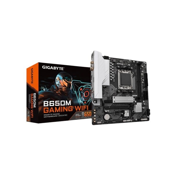 Základní deska s paticí AM5 a čipsetem B650 pro AMD Ryzen 7000 až 9000 s DDR5 Wi-Fi i 2,5Gb LAN a M.2 PCIe 4.0 v černobílém provedení 1