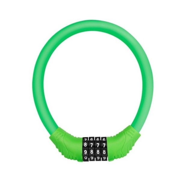 Zámek na kolo s kódem zelená