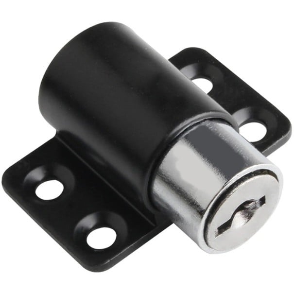 Zámek na posuvné dveře a okna bezpečnostní 40 mm hliníková slitina cylindrický zámek s klíči pro skříňky a okna černá