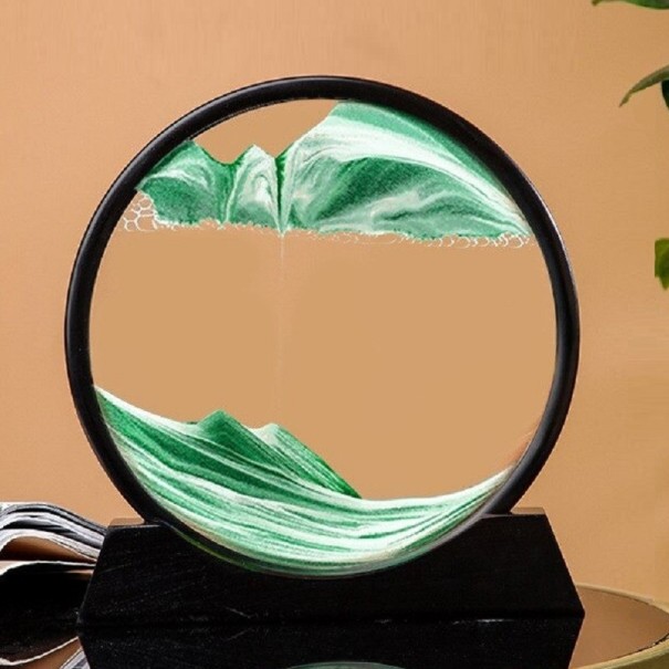 Zandloperfiguur 25 cm groen