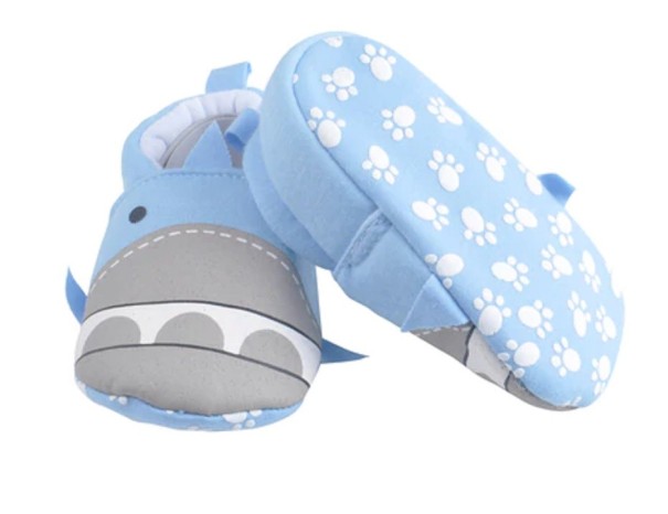 Zapatillas de algodón para niños A16 azul 12-18 meses