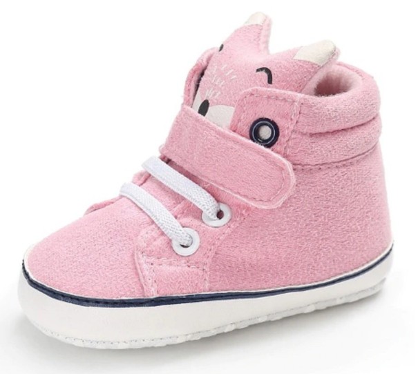 Zapatillas de algodón para niños A7 rosa 6-12 meses