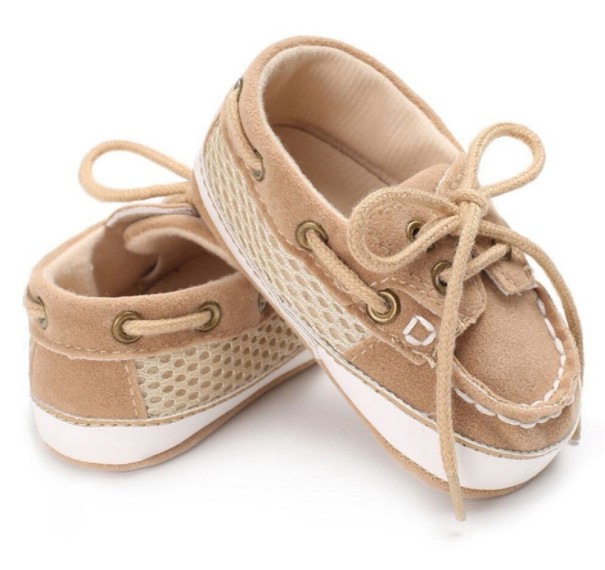 Zapatillas de algodón para niños A9 marrón claro 0-6 meses