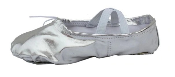 Zapatillas de ballet para mujer plateado 33