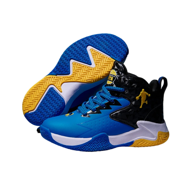Zapatillas de baloncesto para niños Zapatillas de baloncesto con suela antideslizante Zapatillas de baloncesto para niños azul oscuro 39