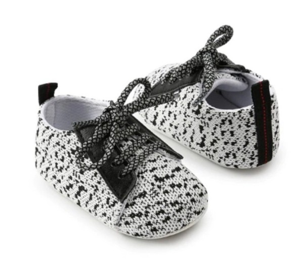 Zapatillas de casa con cordones para niños blanco 12-18 meses