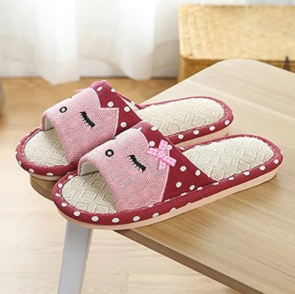 Zapatillas de casa - Zapatillas burdeos 37