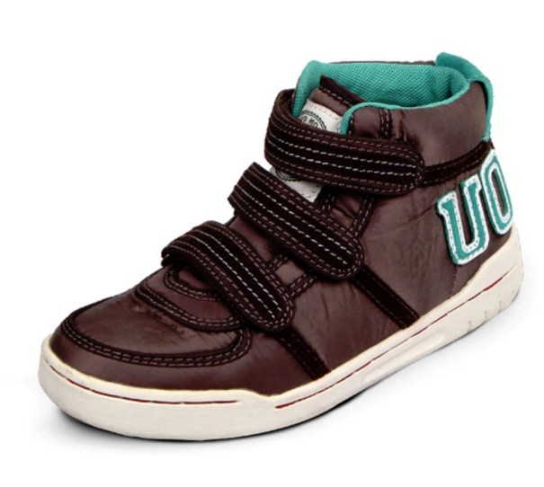 Zapatillas de deporte para niños con tacón de cuña A1525 marrón oscuro 27
