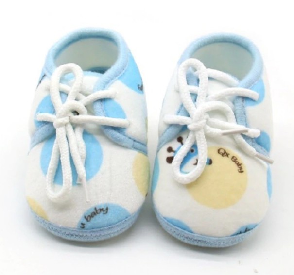 Zapatillas de estar por casa para niños con jirafa azul 0-6 meses