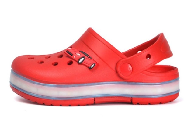 Zapatillas de goma para niños A253 rojo 28