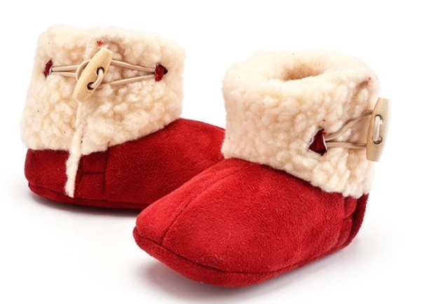 Zapatillas de invierno para niños A2573 rojo 12-18 meses